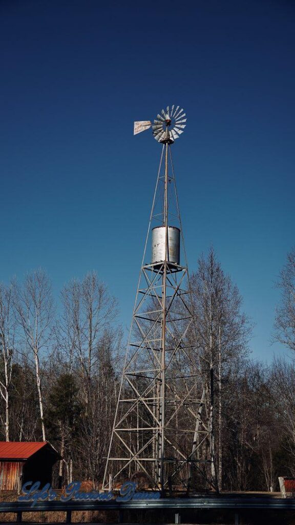 Old windmill and water tank in Ole GIlliam Mill Park.