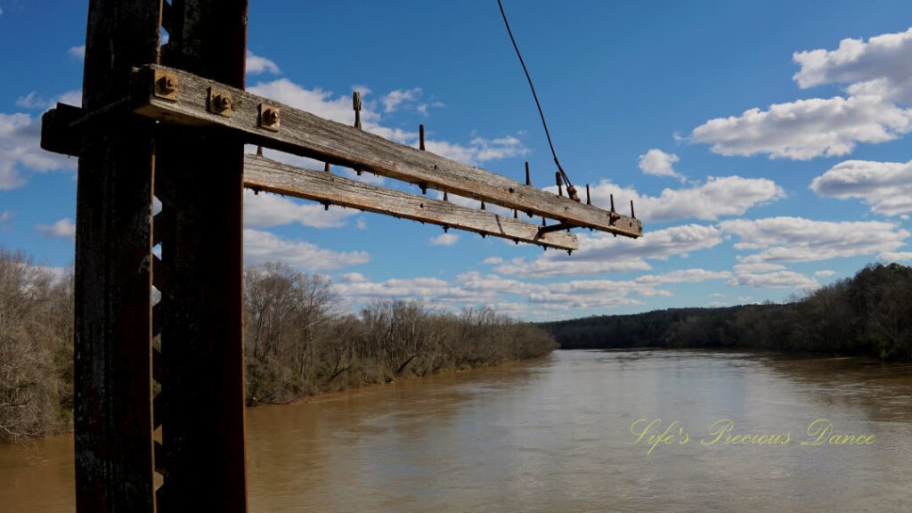 View from an old train trestle turned walking bridge overlooking the Broad RIver.