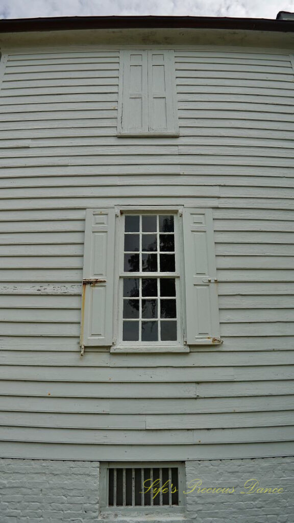 Window with shutters on the front of the mansion at Hampton Plantation